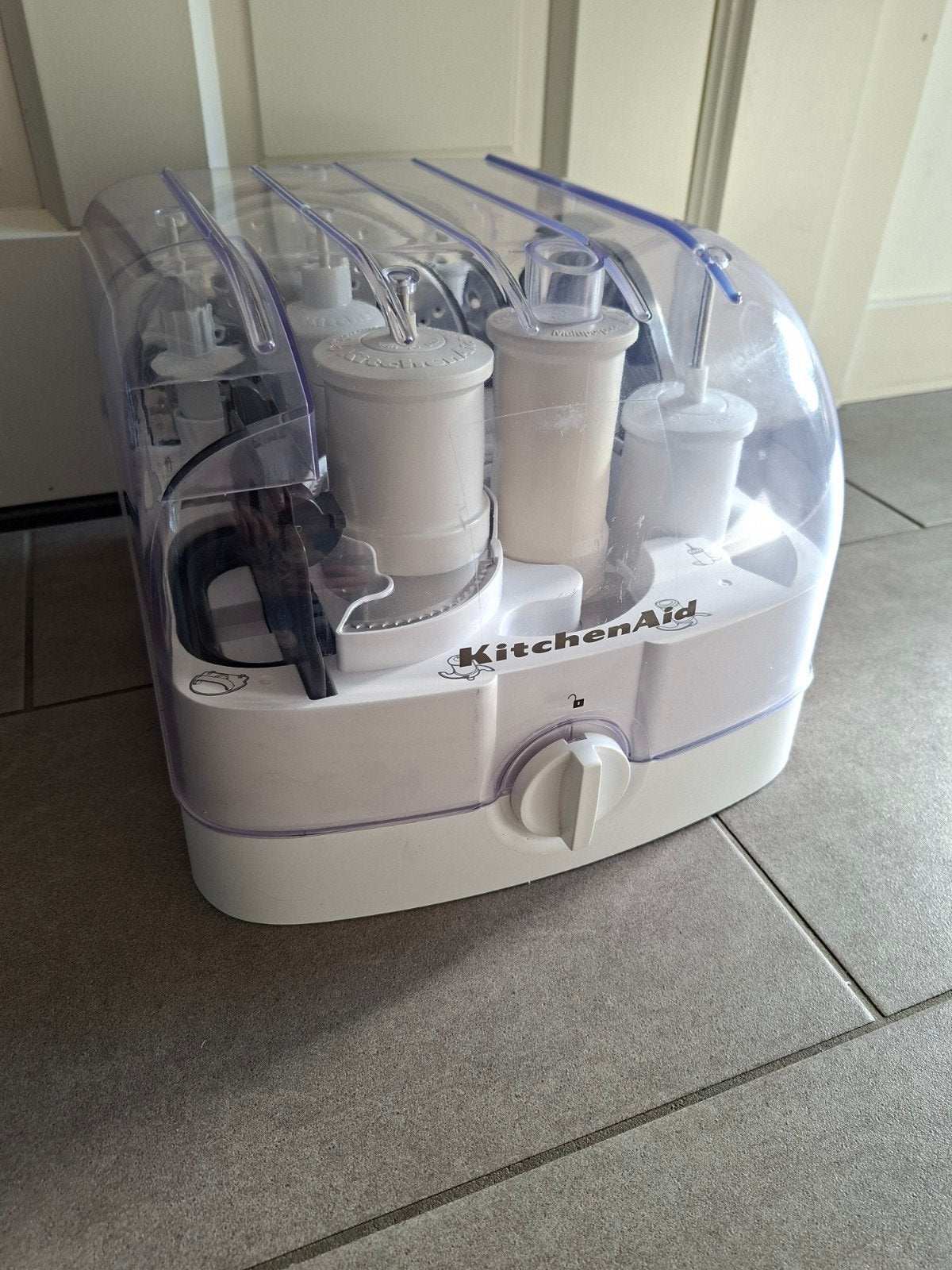 KitchenAid Foodprocessor accessoires set, 3 snelheden of meer, Ophalen of Verzenden, Zo goed als nieuw, Vaatwasserbestendig