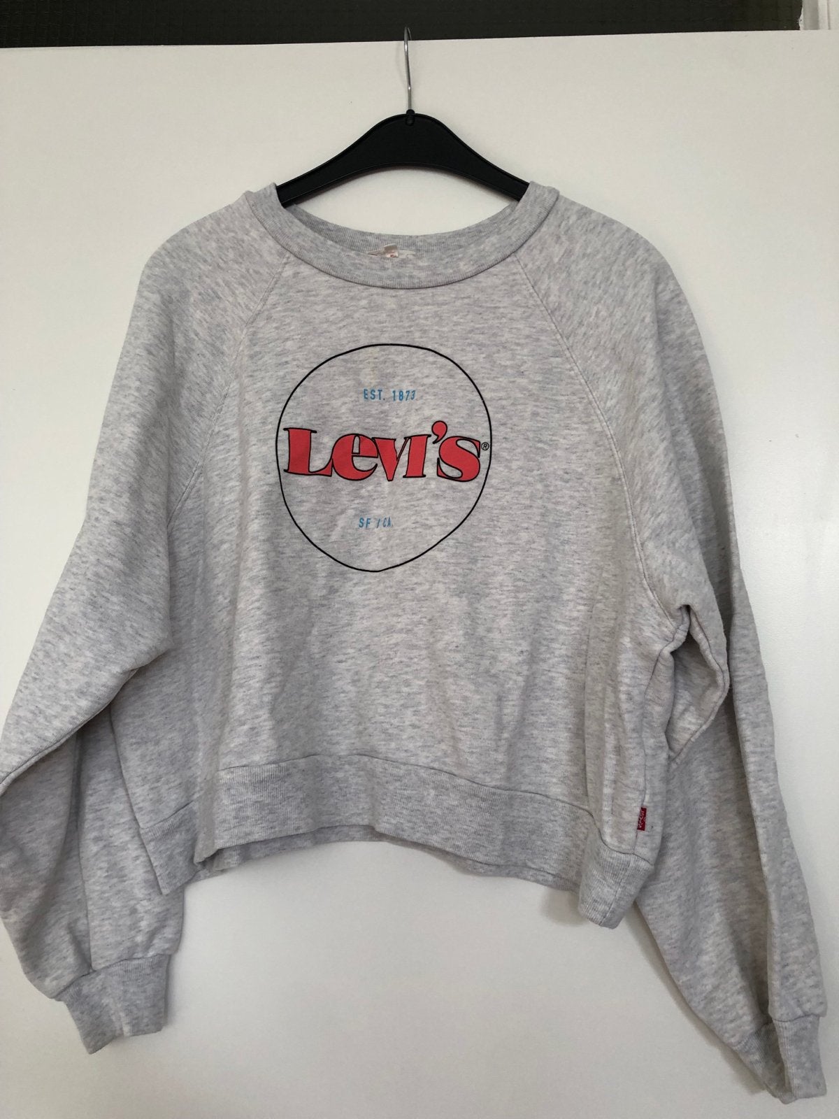 Levi's Sweater Grijs met Logo - Maat S, Ophalen of Verzenden, Zo goed als nieuw, Maat 36 (S), Grijs