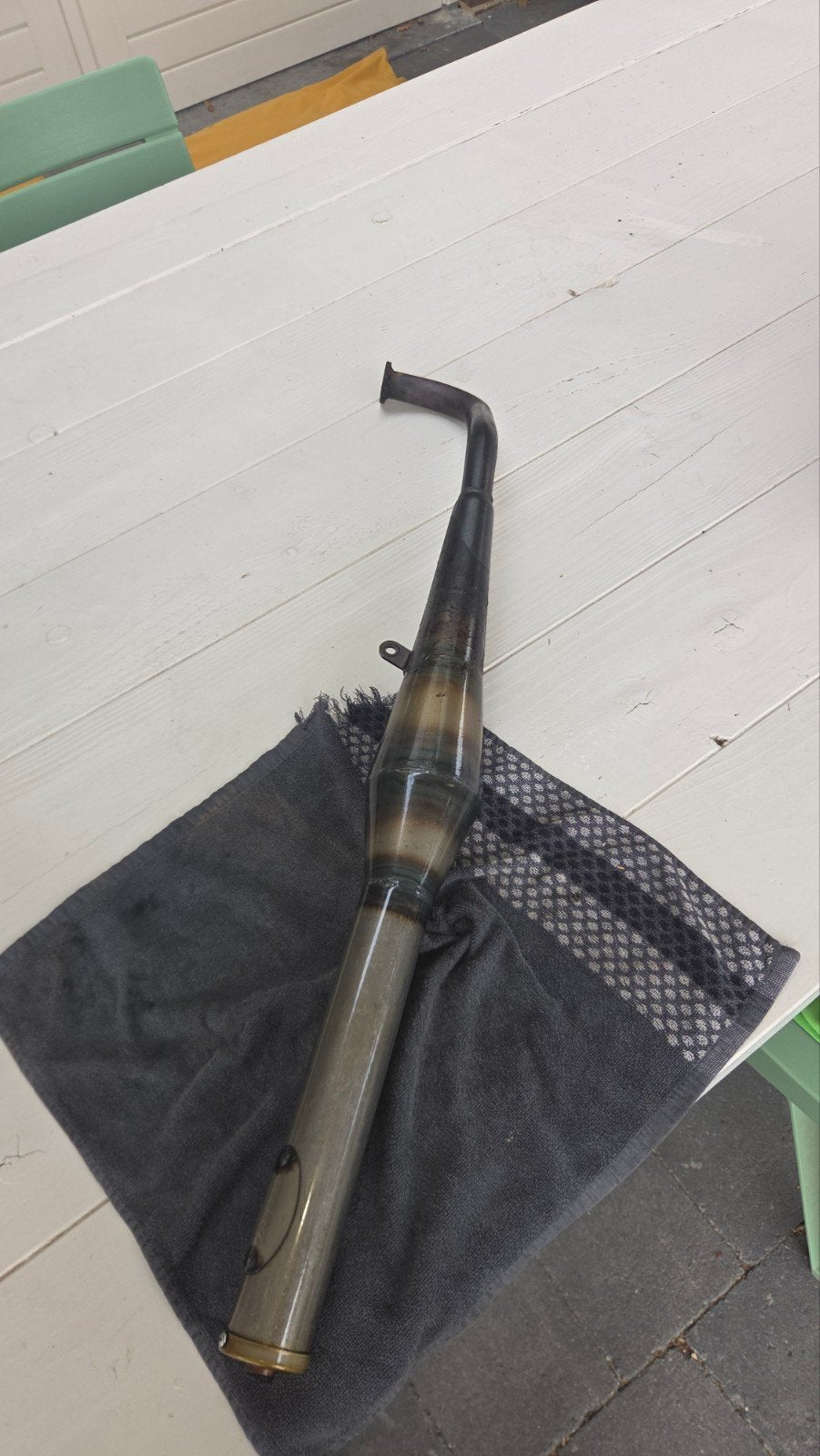 techno bullet evo 1 uitlaat tomos., Ophalen of Verzenden, Zo goed als nieuw, Techno bullet