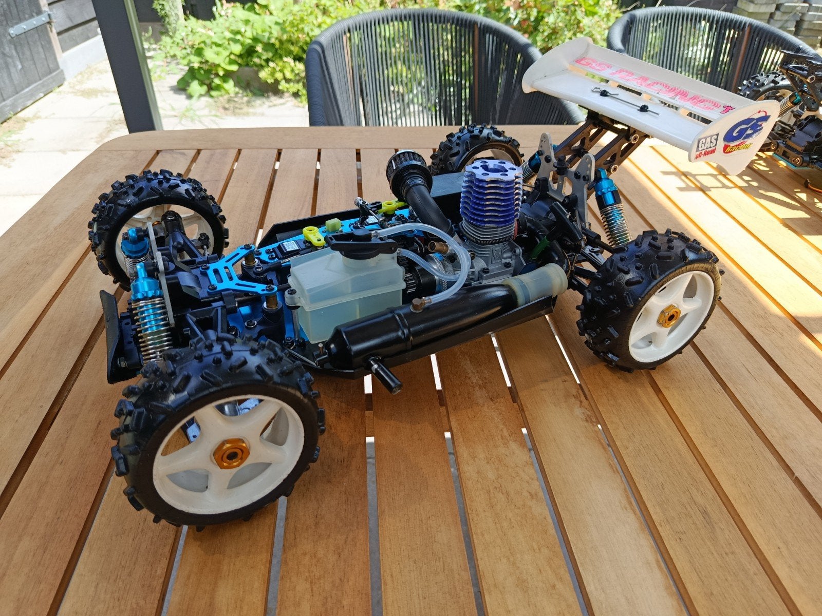Mooie nitro buggy 1:8, Ophalen of Verzenden, Zo goed als nieuw, Nitro, Auto offroad