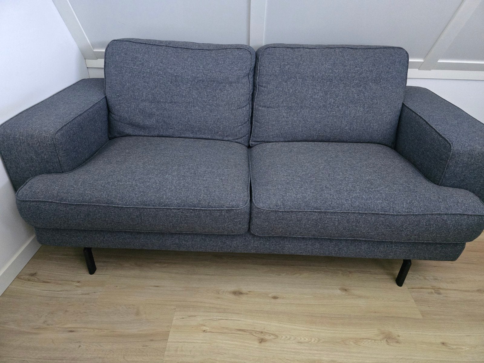 Montel 2-zitsbank - Grijs/blauw, Ophalen, Gebruikt, 150 tot 200 cm, Tweepersoons