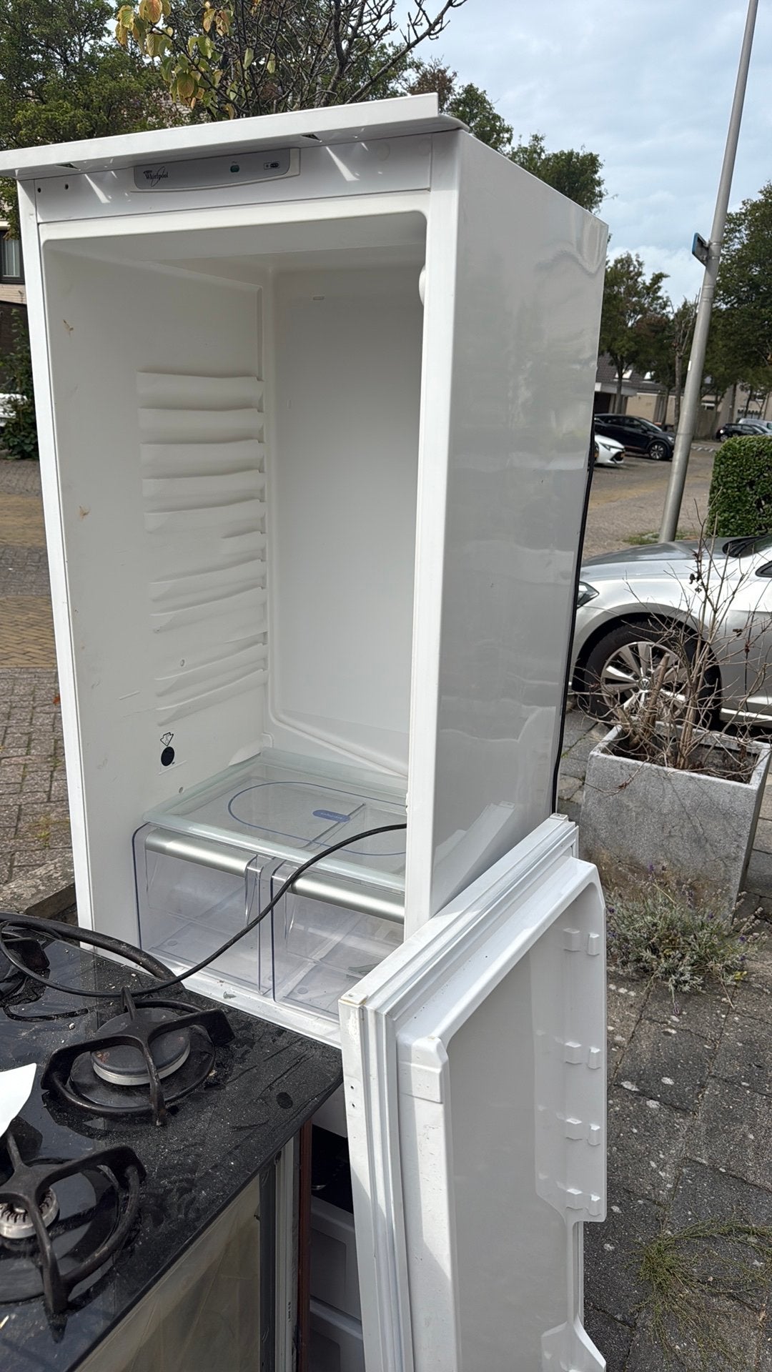 Koelkast met vriezer element, Witgoed en Apparatuur, Ophalen, Gebruikt, 200 liter of meer, 160 cm of meer