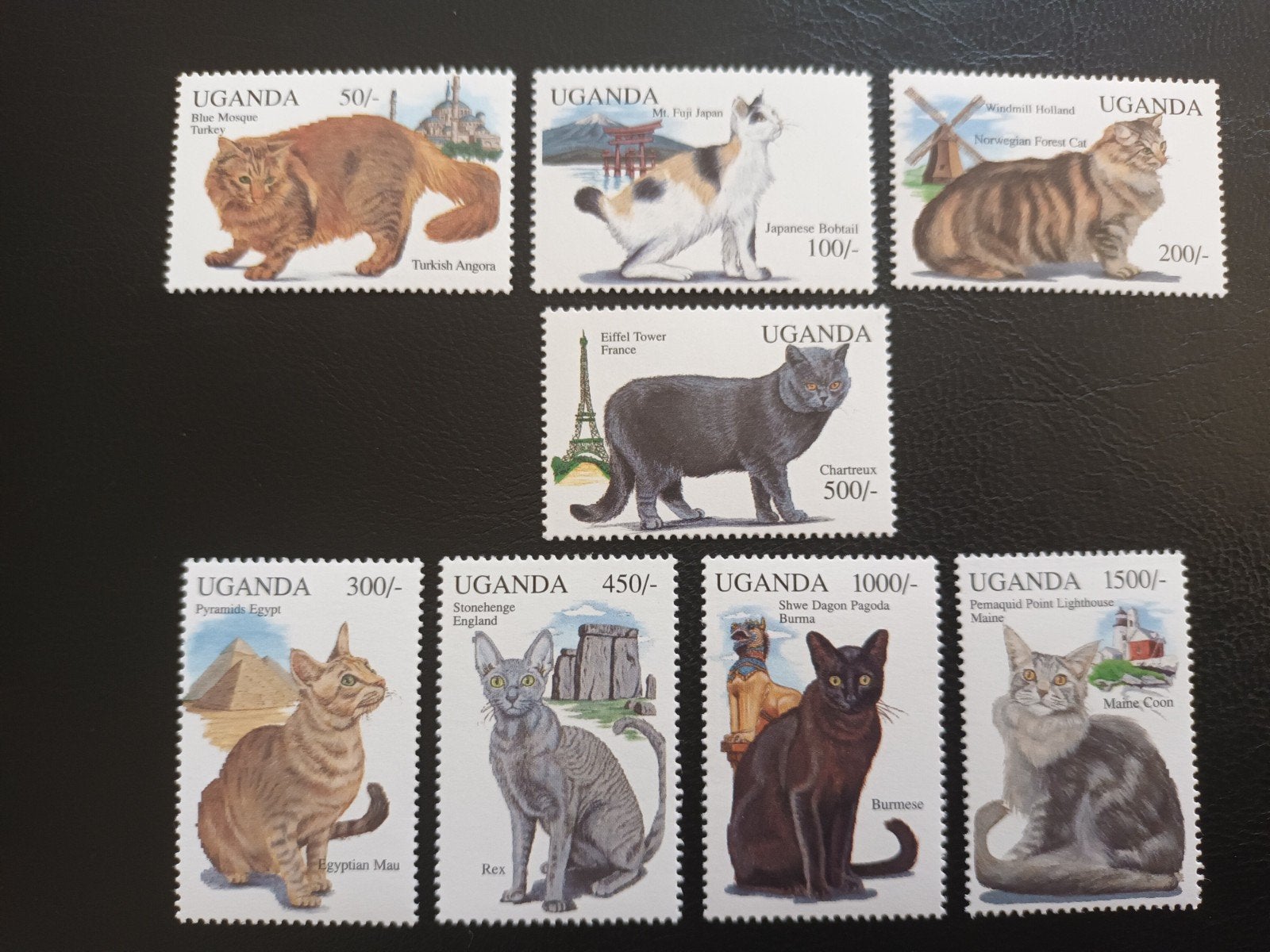 Uganda 1994 hoge waarde serie Kattan MNH, Verzenden, Overige landen, Postfris