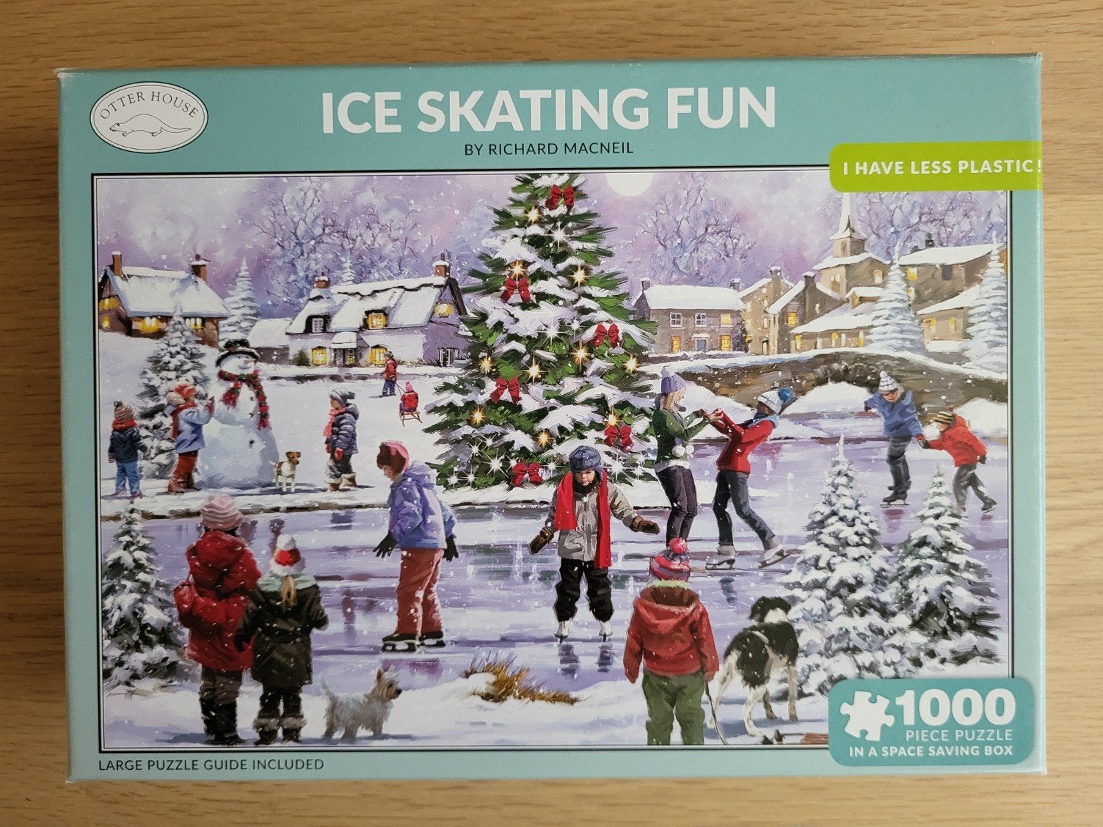Otter House Legpuzzel Ice Skating Fun 1000 stukjes, Ophalen of Verzenden, 500 t/m 1500 stukjes, Nieuw, Legpuzzel