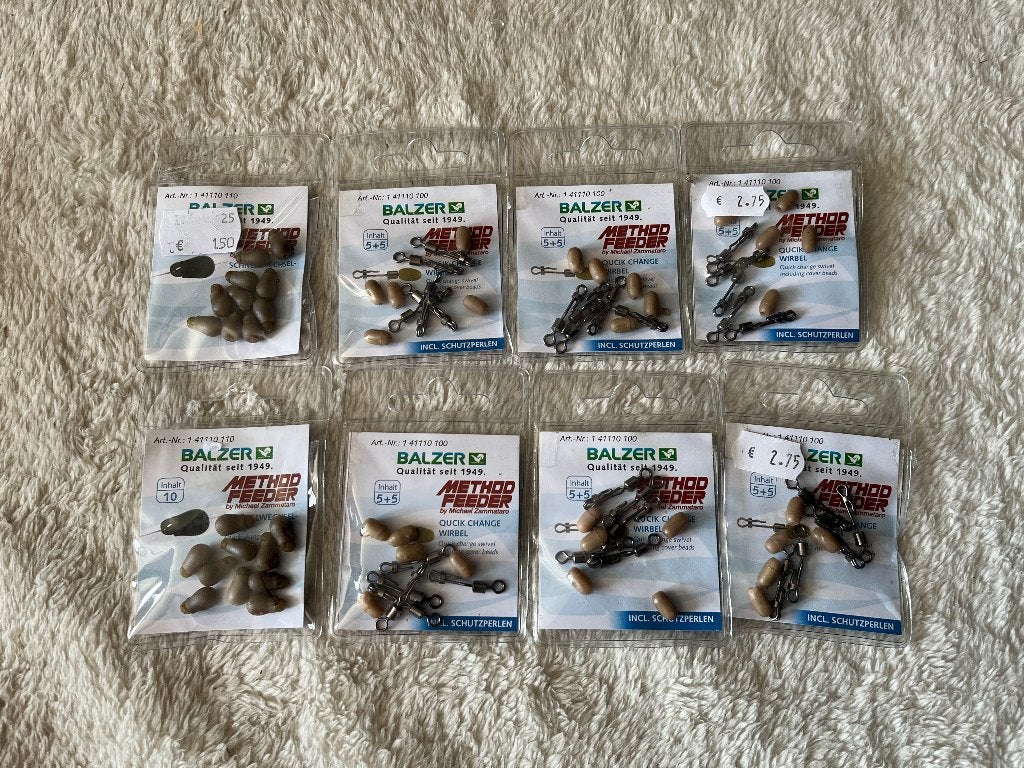 adv 248 / NIEUW mixset 8 pakjes diverse feederbeads BALZER, Watersport en Boten, Ophalen of Verzenden, Nieuw, Overige typen