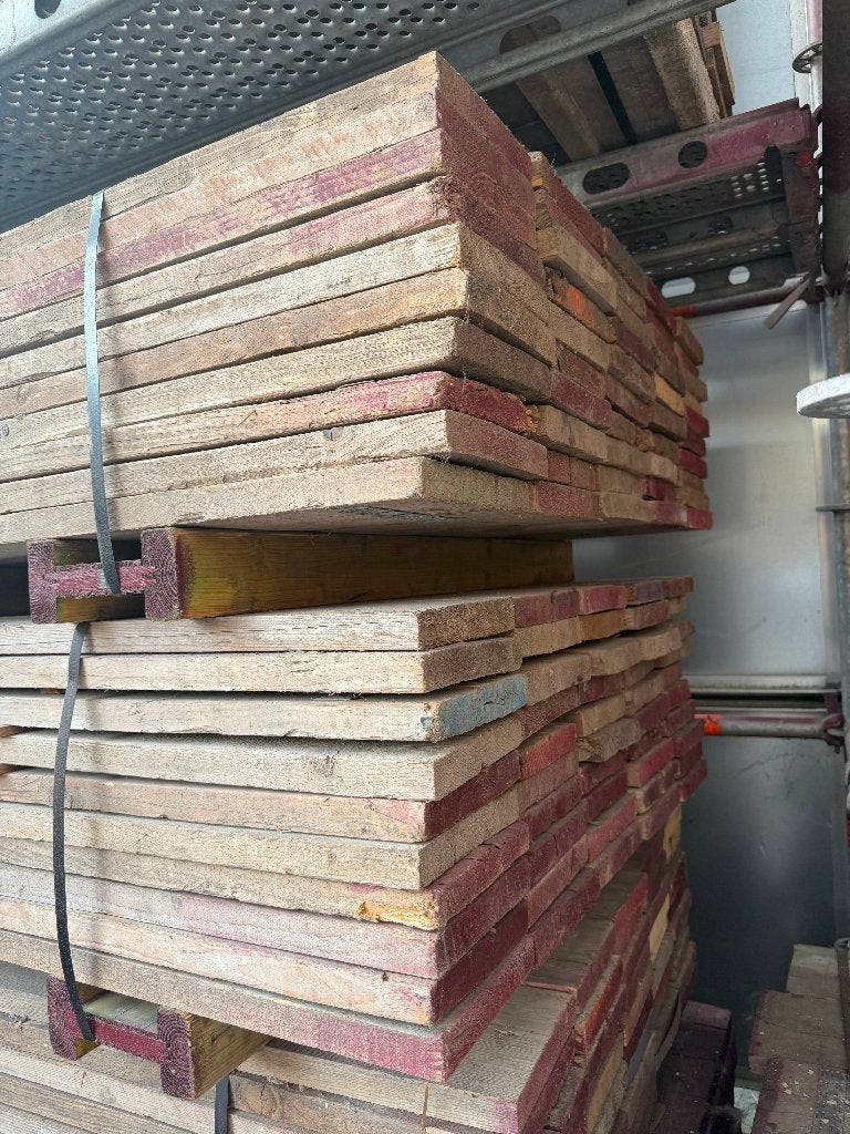 Grote partij gebruikte steigerplanken | 1m, 1,5m en 2m, Doe-het-zelf en Verbouw, Hout en Planken, Ophalen, Gebruikt, 25 tot 50 mm