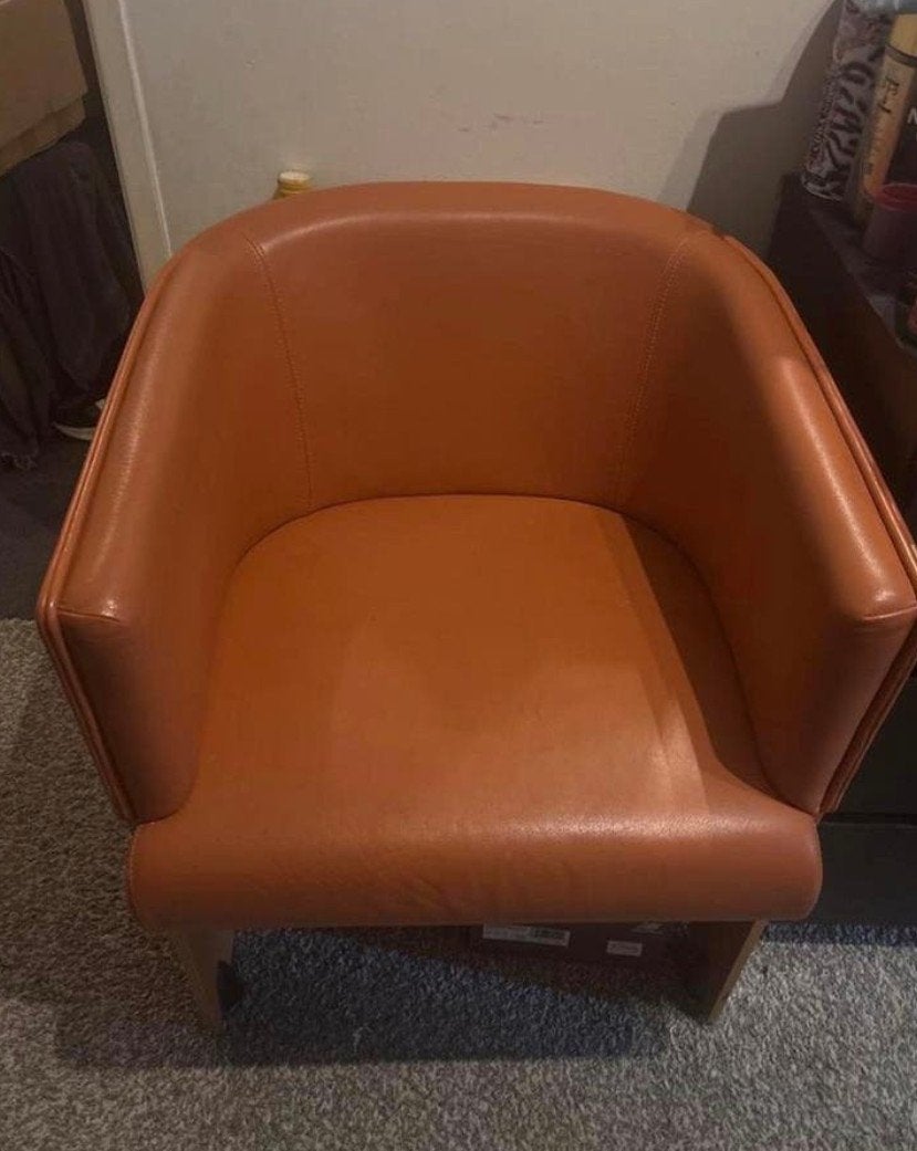 fauteuil oranje - Zo goed als nieuw, Ophalen, Modern, Comfortabel, Twee, Overige kleuren