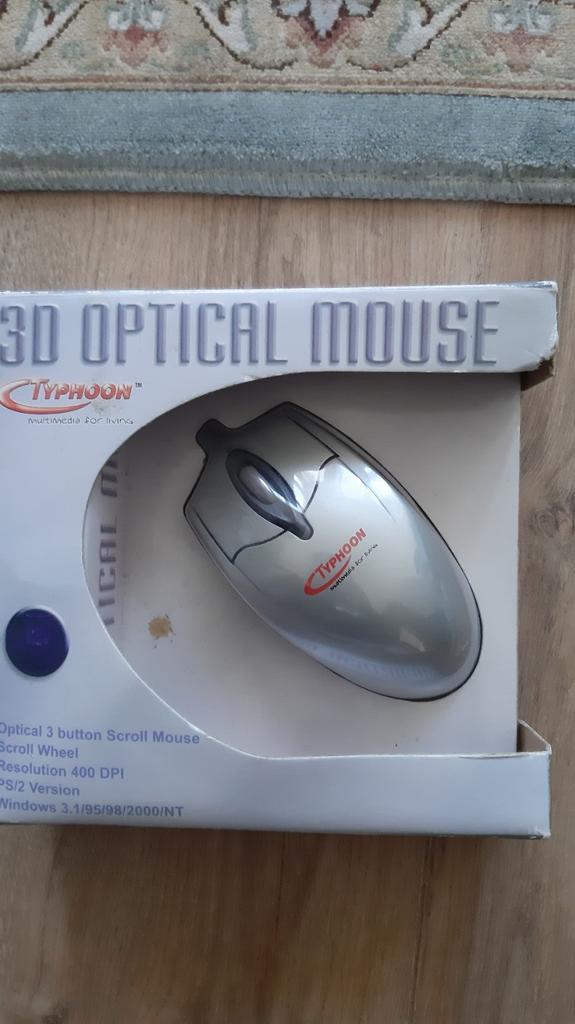 Typhoon 3D Optical Muis - Nieuw in doos!, Computers en Software, Muizen, Rechtshandig, Nieuw, Ophalen of Verzenden, Bedraad