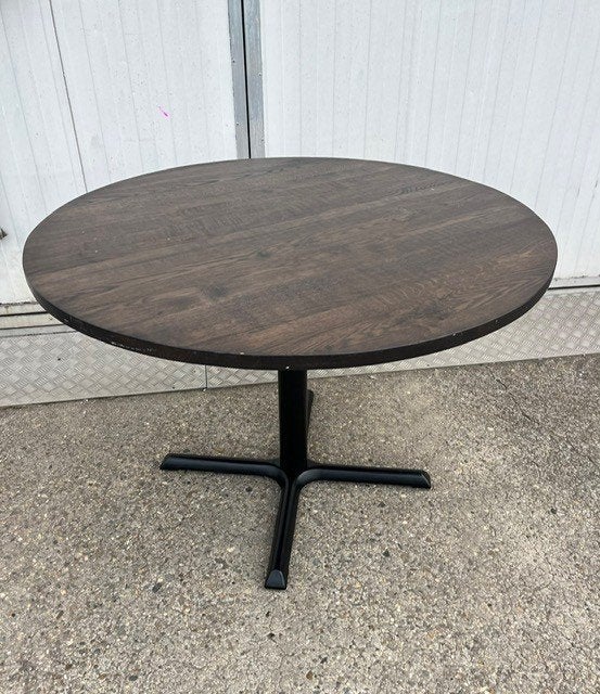 1 stuks horeca restaurant tafel rond 110 cm massief eiken, Antiek en Kunst, Ophalen