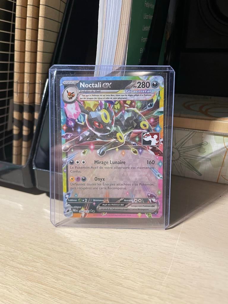 Franse Umbreon kaart Prismatic Evolutions Play Pokémon, Ophalen of Verzenden, Nieuw, Losse kaart, Foil