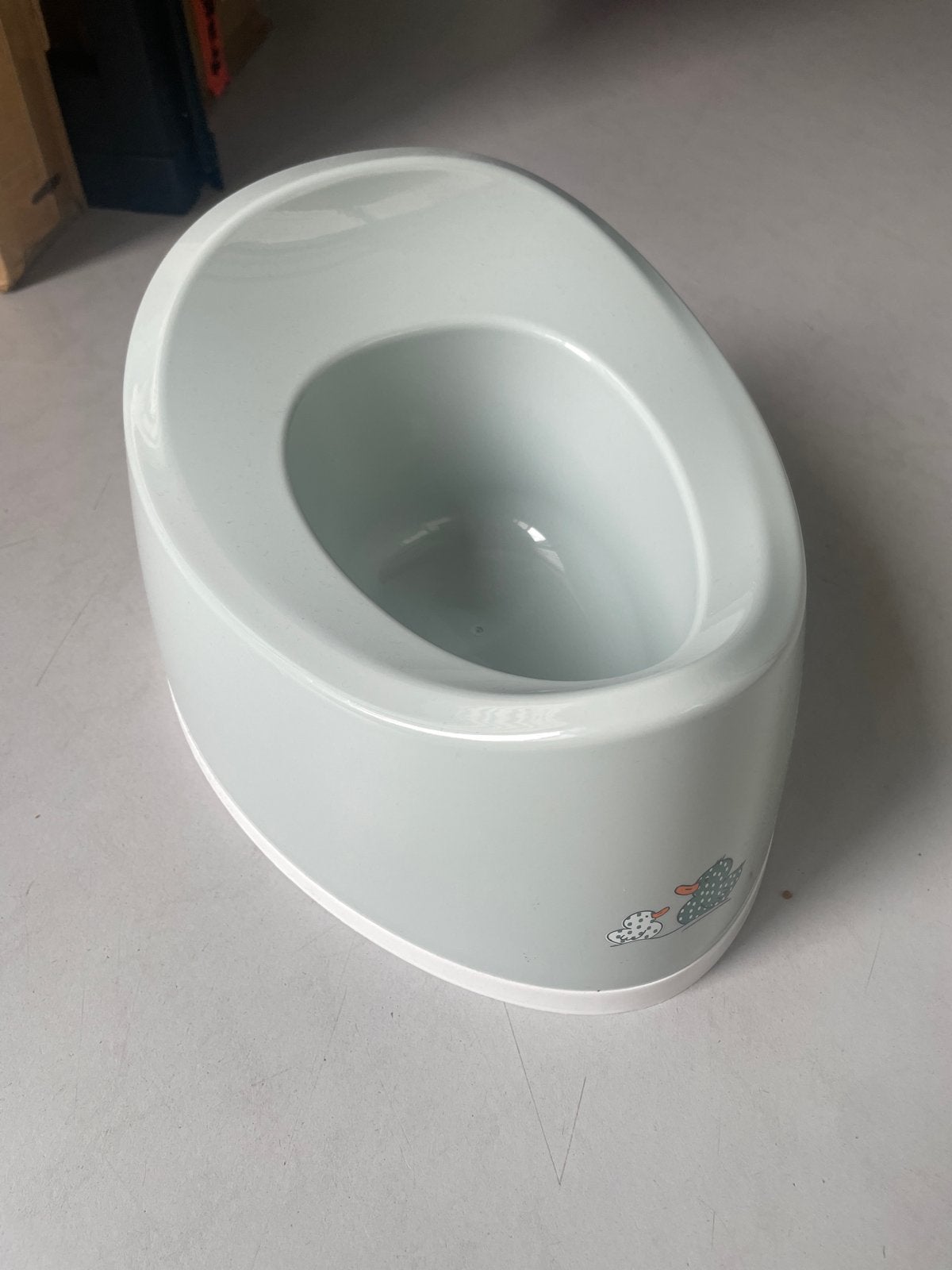 Baby potje - lichtgroen met eendjes, Kinderen en Baby's, Ophalen of Verzenden, Gebruikt