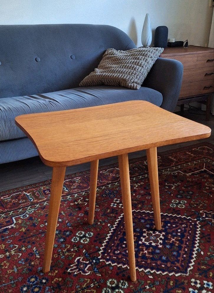 Vintage Tafeltje Salontafel Bijzettafel Sidetable Tafel, Ophalen, Gebruikt, 50 tot 100 cm, 50 tot 100 cm