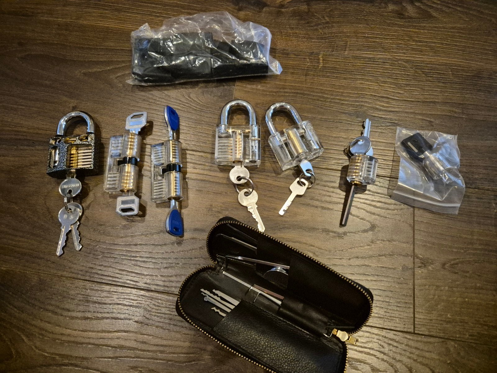 Set oefensloten en lockpick set, Ophalen of Verzenden, Gebruikt, Overige materialen, Slot