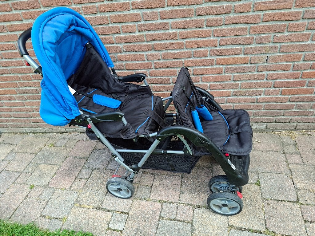 Tweeling kinderwagen / buggy, Ophalen, Zo goed als nieuw