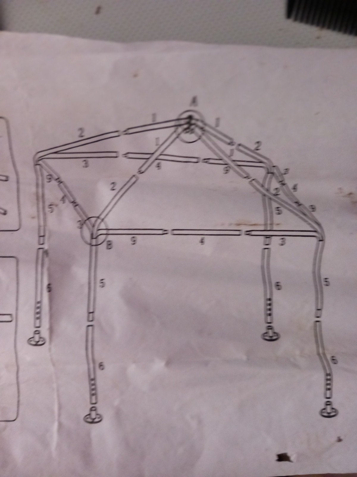 Partytent 3x3m donkergroen/wit - zo goed als nieuw, Ophalen, Partytent, Minder dan 4 meter, Zo goed als nieuw