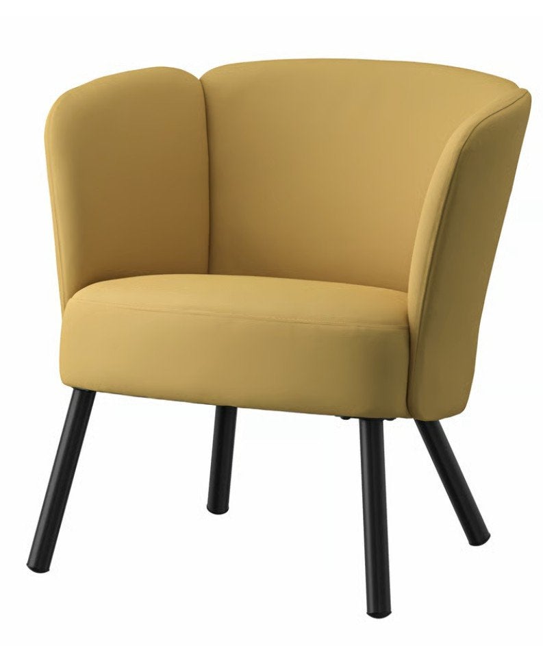 IKEA HERRÅKRA Fauteuil Diseröd donkergeel, Ophalen