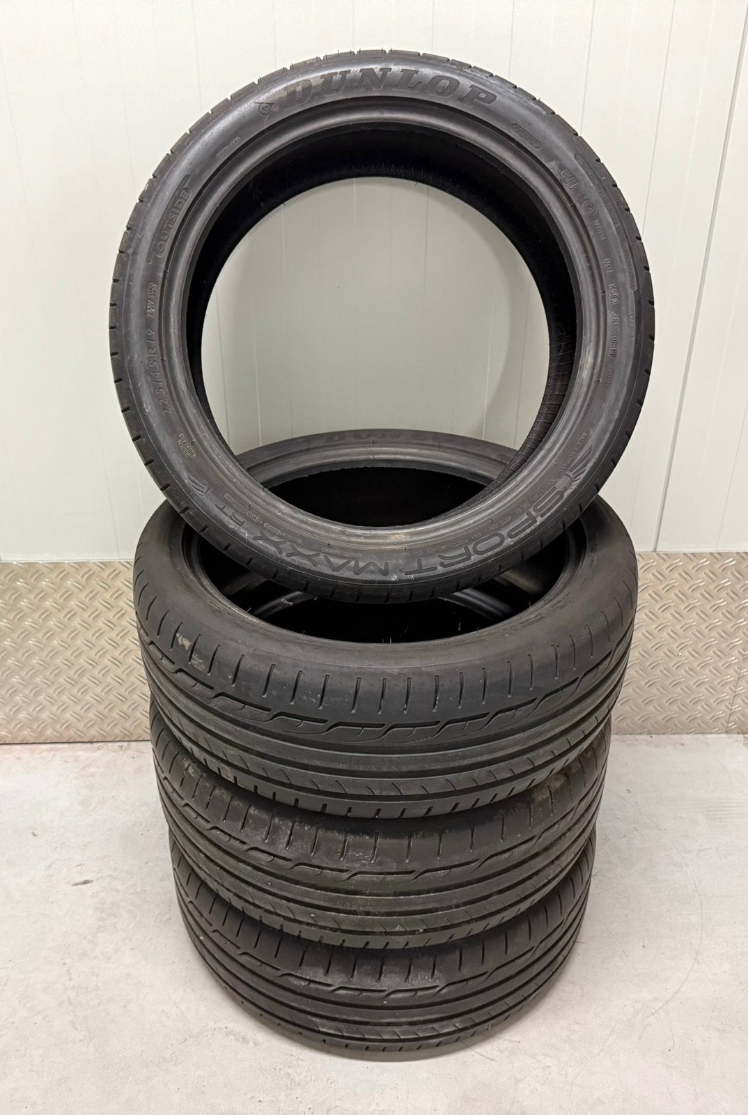 4x Dunlop Sport Maxx RT 225/45R19 Zomerbanden, --, --, Band(en), Personenwagen