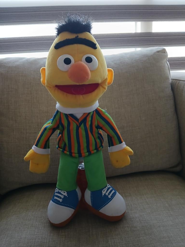 Sesamstraat Handpop Bert.Merk:Sesamstraat., Ophalen of Verzenden, Zo goed als nieuw, Overige typen, Middelgroot (20 tot 80 cm)