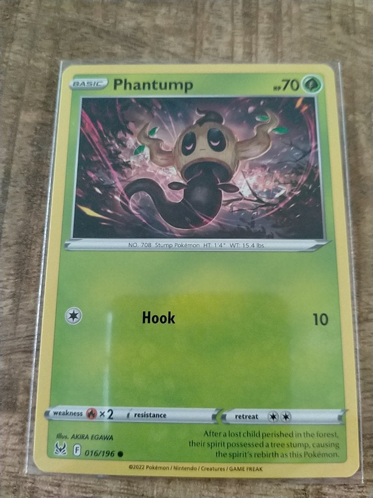 Pokemon Lost Origin , Phantump 016/196, Verzenden, Zo goed als nieuw, Losse kaart