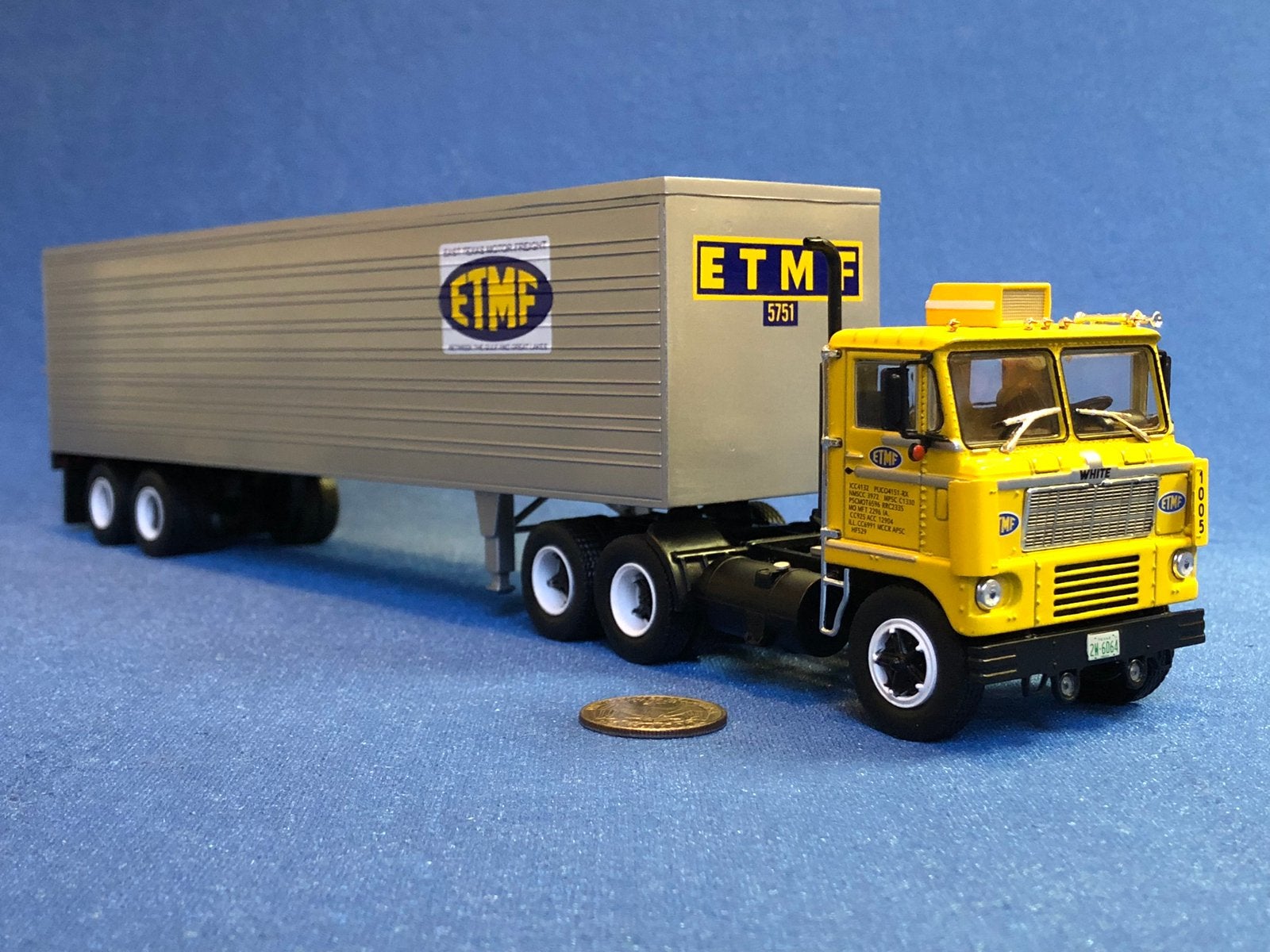 White 7400 Daycab & trailer ETMF! Nieuw & doos! KIJK!, Hobby en Vrije tijd, Ophalen of Verzenden, Nieuw, Bus of Vrachtwagen