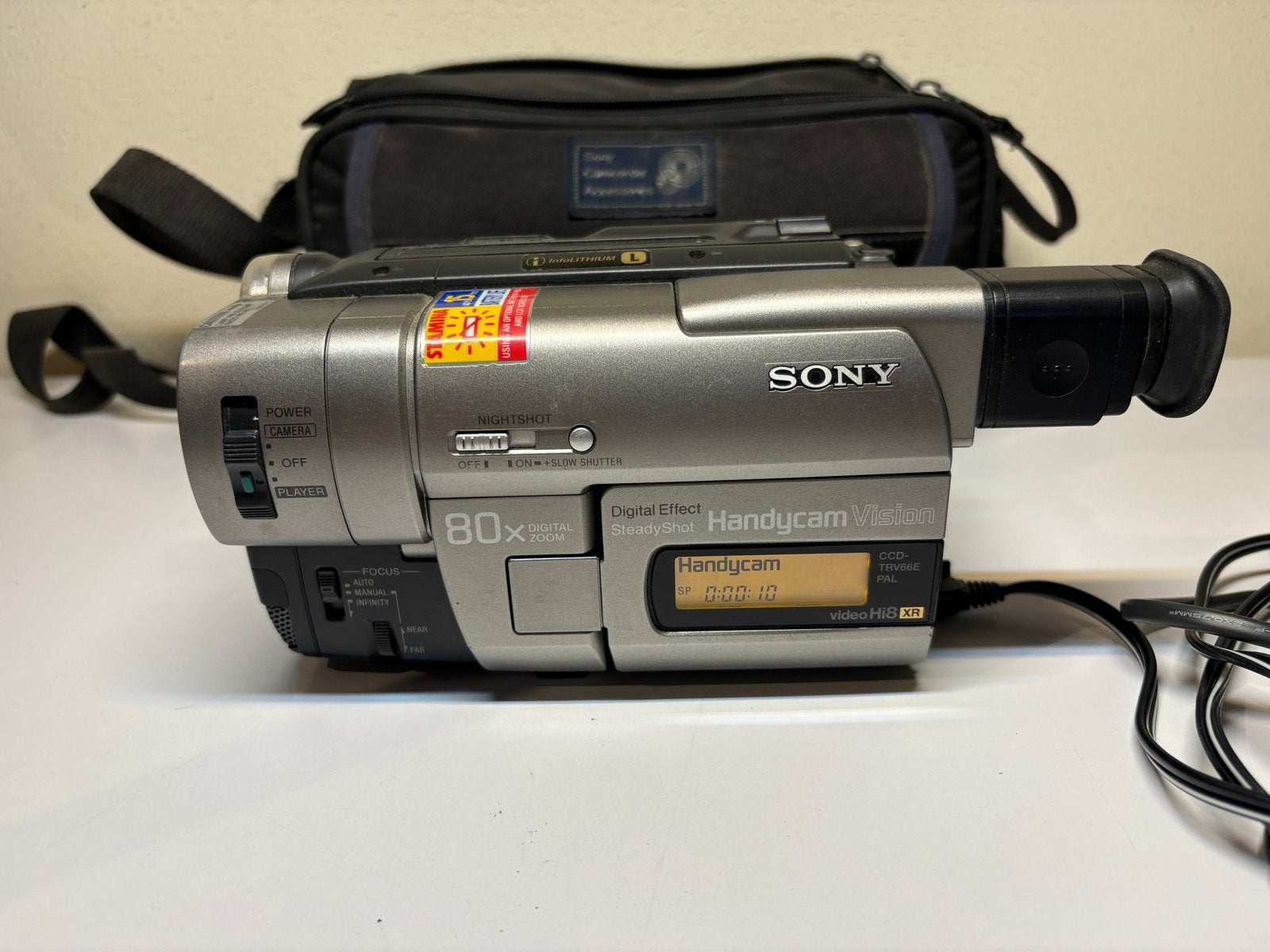 Sony Handycam Vision CCD-TRV66E Hi8 Video Camera Recorder, 20x of meer, Overige soorten, Ophalen of Verzenden, Sony