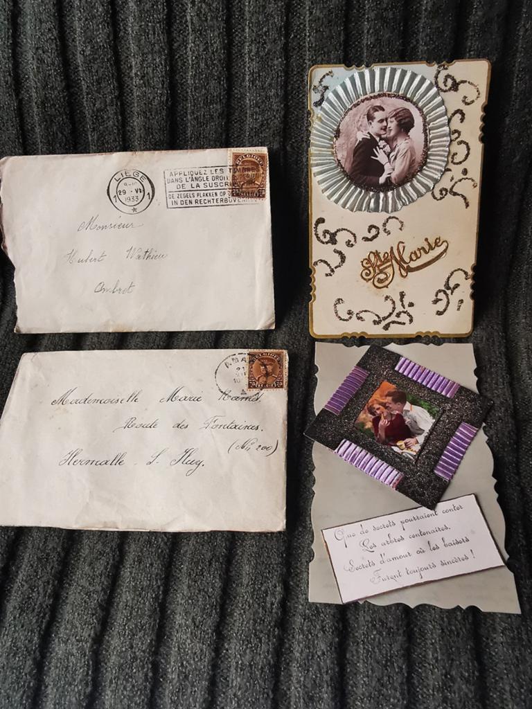 Antieke ansichtkaarten 1930 uit België, handgemaakt Miekje, Ophalen of Verzenden, 1920 tot 1940