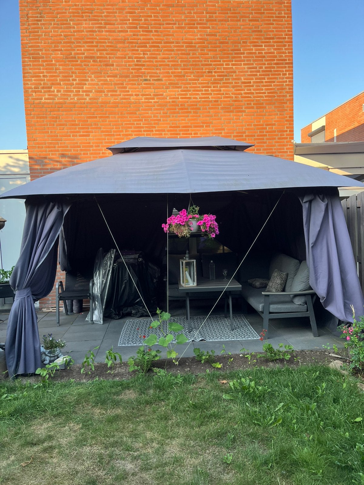 Paviljoen 175,00 inclusief zandzakken, Tuin en Terras, Partytenten, Gebruikt, Paviljoen, Minder dan 5 meter, Ophalen of Verzenden