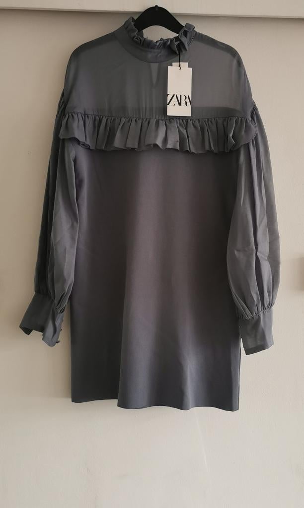 ZARA jurk met organza mt. M, Kleding | Dames, Jurken, Maat 38/40 (M), Overige kleuren, Verzenden, Zara