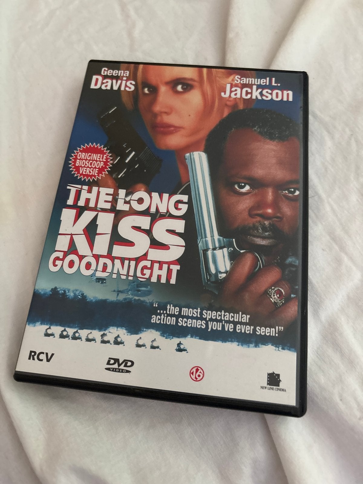 The Long Kiss Goodnight DVD - Actiethriller met Geena Davis, Vanaf 16 jaar, Nederlands, Actiethriller, Ophalen of Verzenden