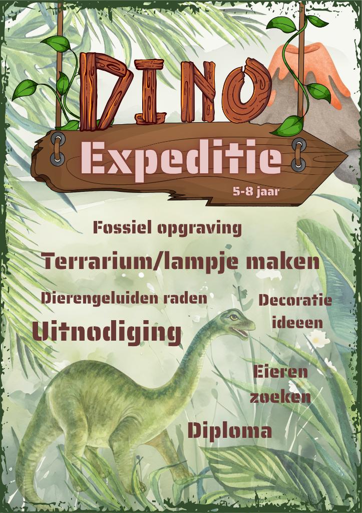 Kinderfeestje Dinofeestje Draaiboek + Prints PDF, Ophalen, Nieuw, Verjaardag