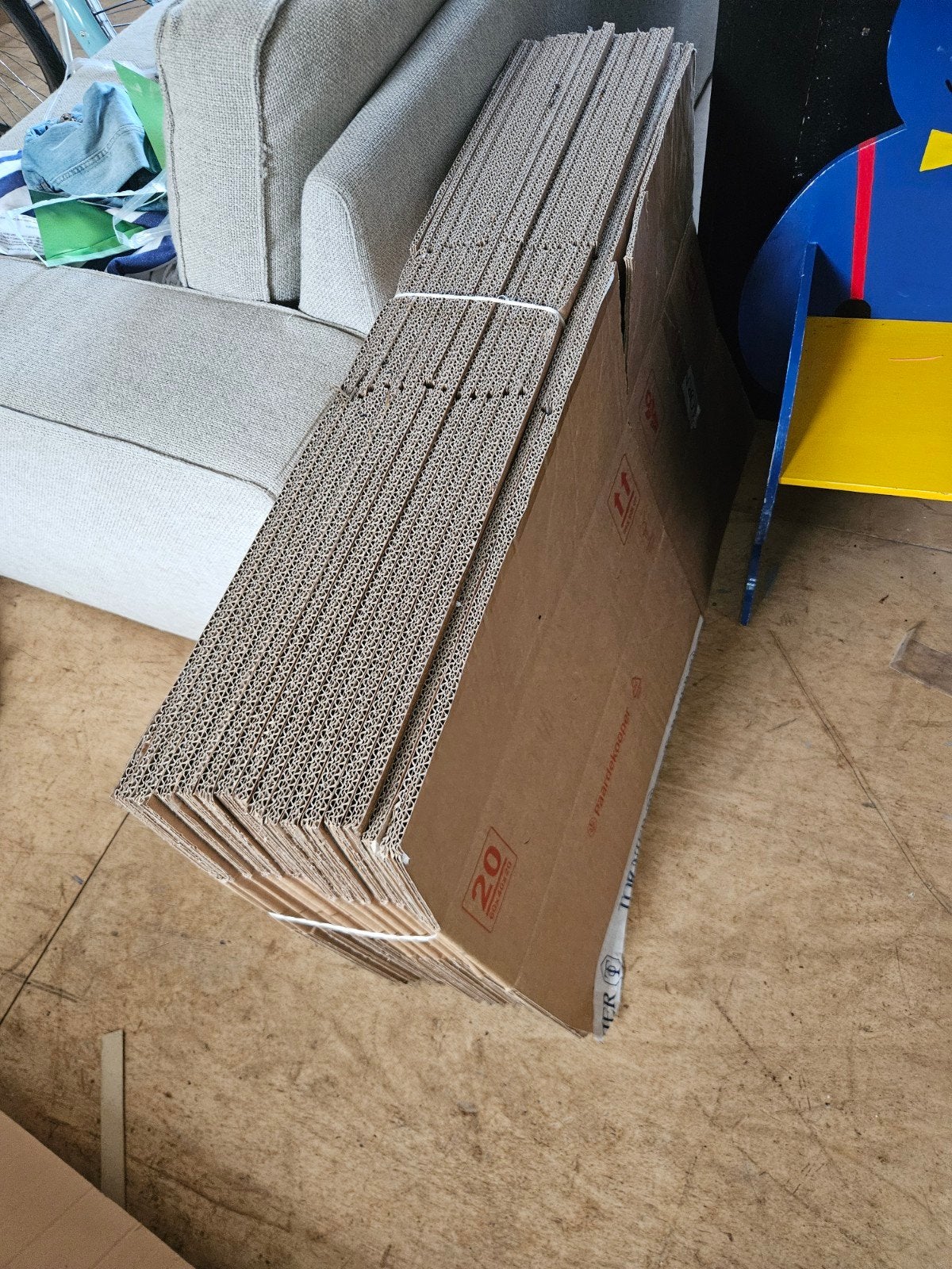 15 verhuisdozen voor zware spullen (60x40x20 cm), Ophalen, 40 tot 60 cm, 50 tot 75 cm, Minder dan 35 cm