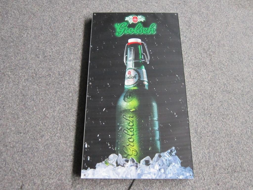GROLSCH BIER LED LICHTRECLAME, Verzamelen, Biermerken, Ophalen, Nieuw, Overige typen, Grolsch