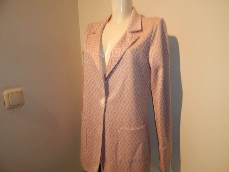 Studio Anneloes mooie blazer pastel tinten trendy motief S, Maat 38/40 (M), Verzenden, Zo goed als nieuw, Jasje