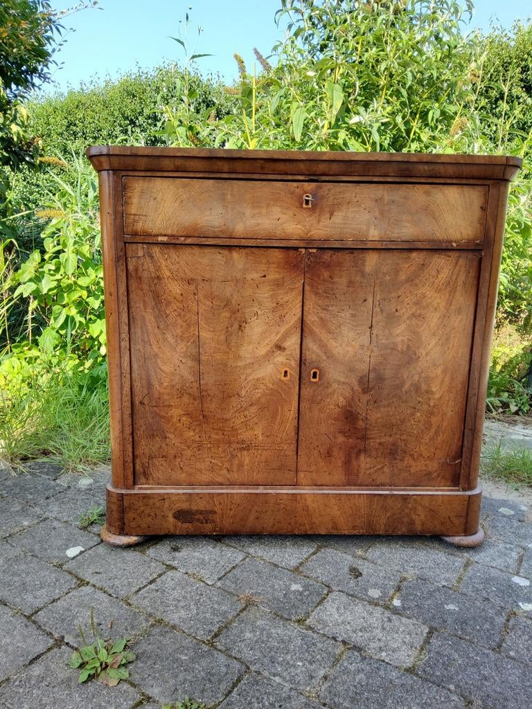 Mahonie penantkastje, 93 breed,, Ophalen