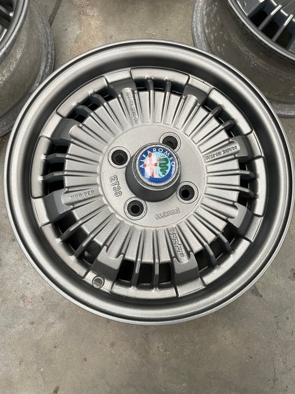 Alfa Romeo 105 Serie Mille Miglia 14 inch velgen, Auto-onderdelen, Ophalen, 14 inch, Gebruikt, Velg(en)