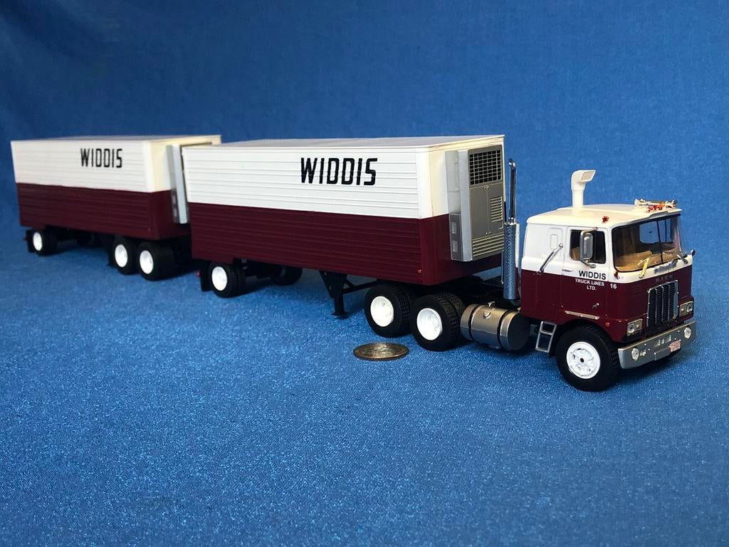 Mack F700 & trailer Widdis! Nieuw & doos! KIJK!, Hobby en Vrije tijd, Modelauto's | 1:50, Ophalen of Verzenden, Nieuw, Bus of Vrachtwagen