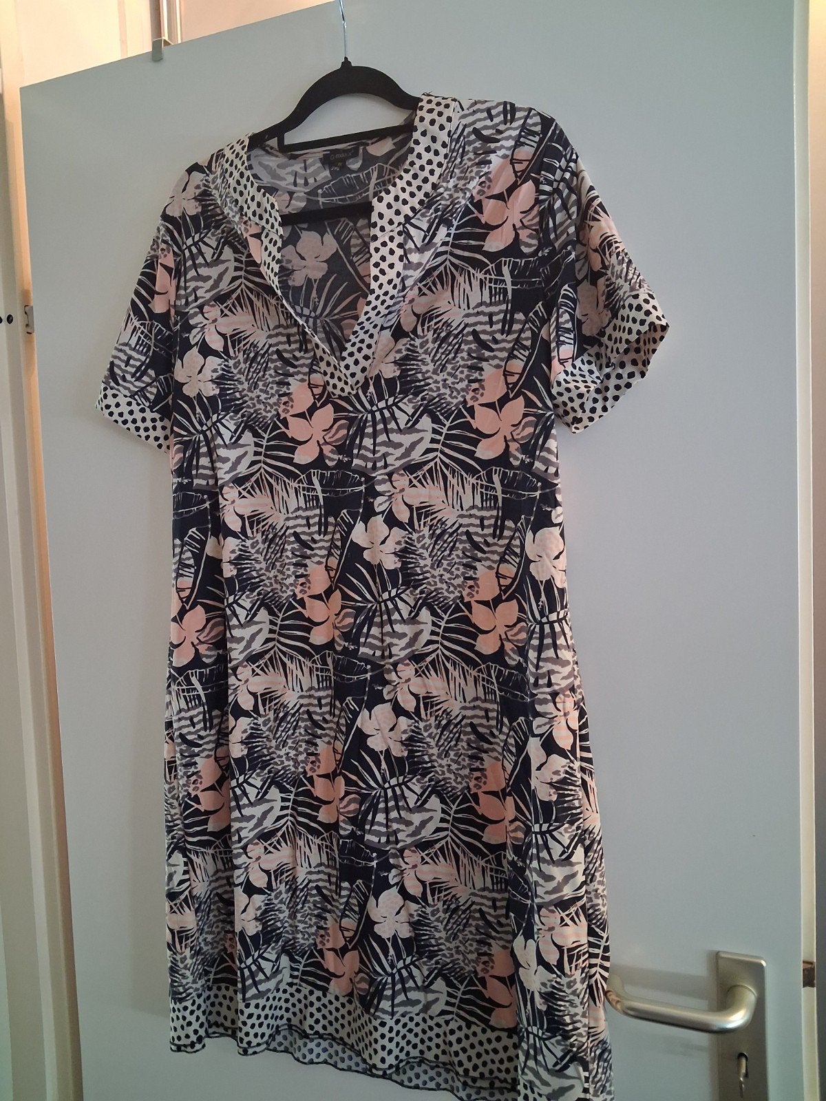 G-maxx jurkje, roze, zwart, mt L/XL, Kleding | Dames, Zwart, Maat 46/48 (XL) of groter, Ophalen of Verzenden, Zo goed als nieuw