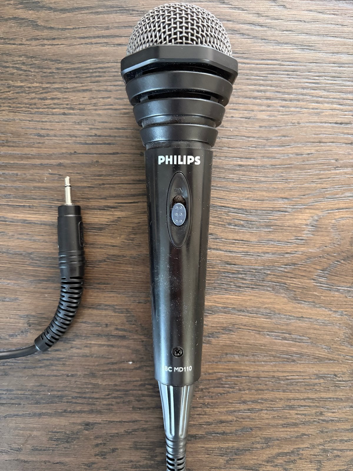 Philips SBC MD110 Microfoon met kabel, Ophalen of Verzenden, Gebruikt, Zangmicrofoon