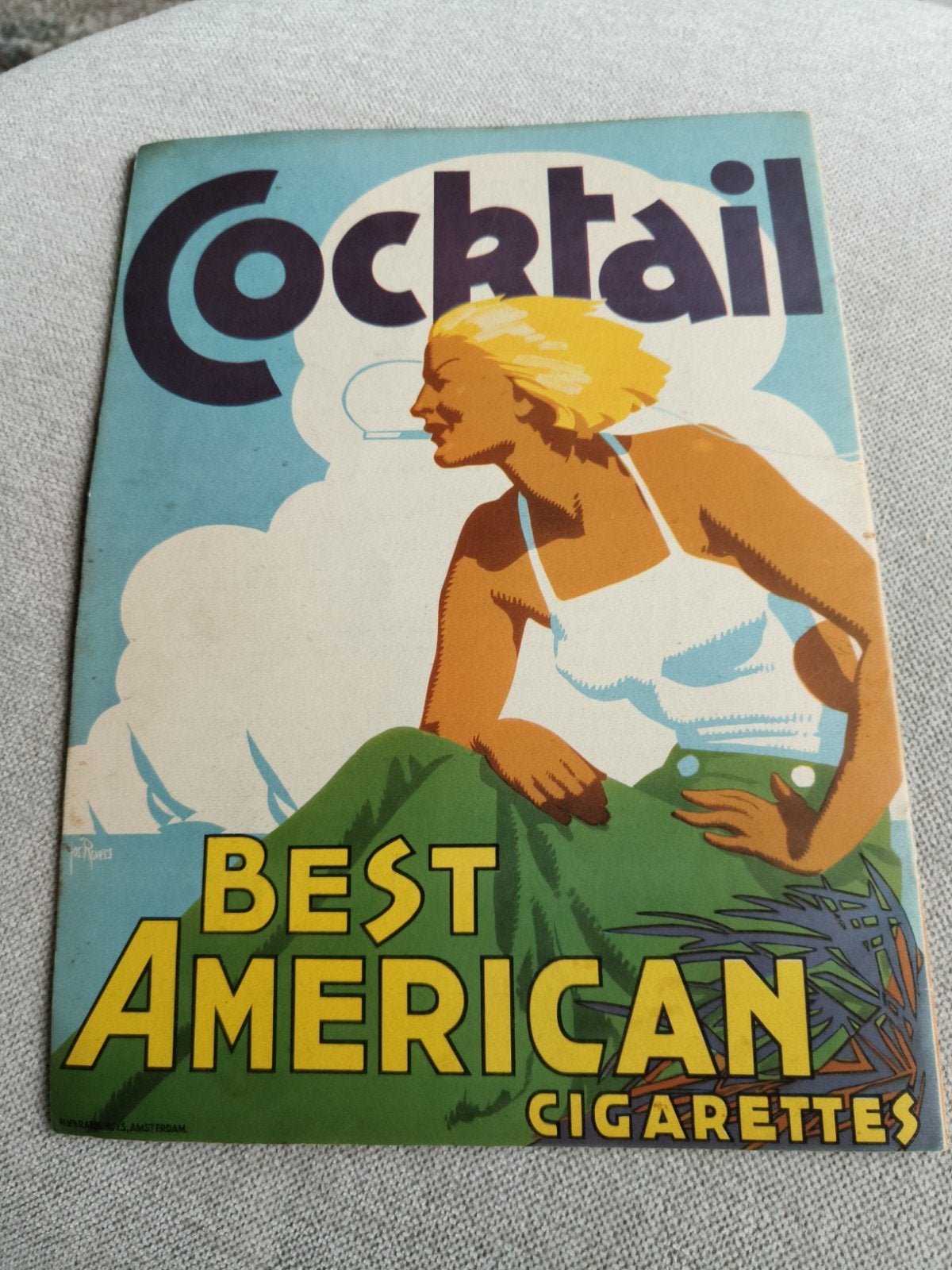 1936, COCTAIL CIGARETTES IN " N.S " MAANDBLAD, Ophalen of Verzenden, 1920 tot 1940, Tijdschrift