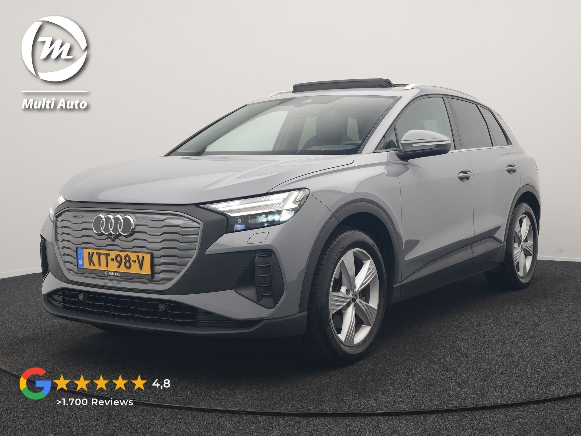 Audi Q4 e-tron 35 Advanced edition 55 kWh 170pk Dealer O.H., Auto's, Audi, Automaat, Dealer onderhouden, Zwart, Automatische klimaatregeling