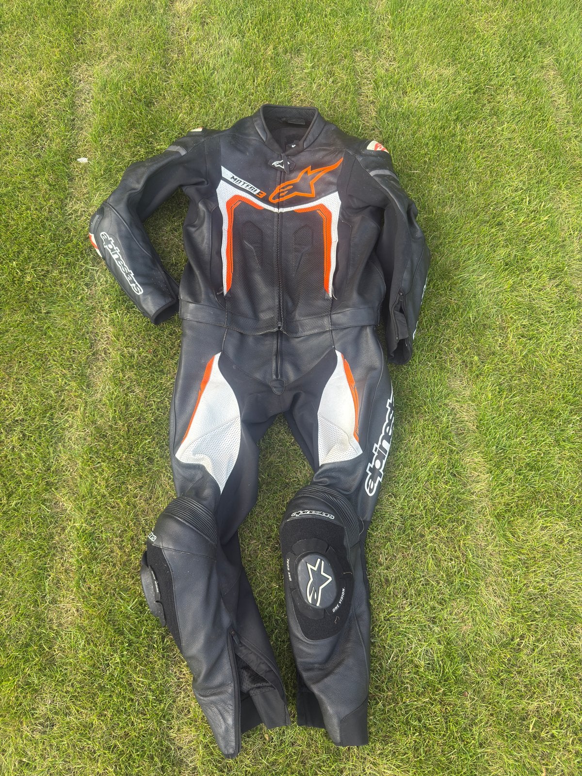 Alphinestar tweedelig motorpak, Motoren, Verzenden, Tweedehands, Heren, Combipak