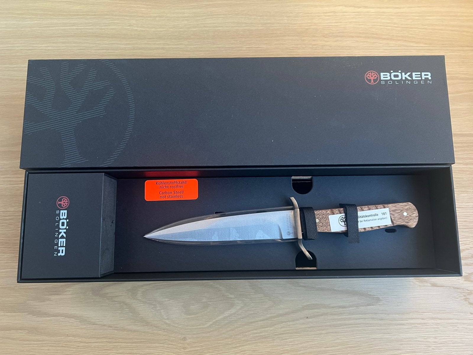 Boker Solinger Grabendolch (dolk/mes) Nieuw in doos, Verzenden, Nieuw