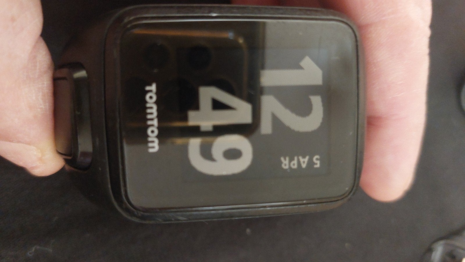 TomTom sporthorloge met hartslagmeter en GPS, Ophalen, GPS, Gebruikt, Zwart