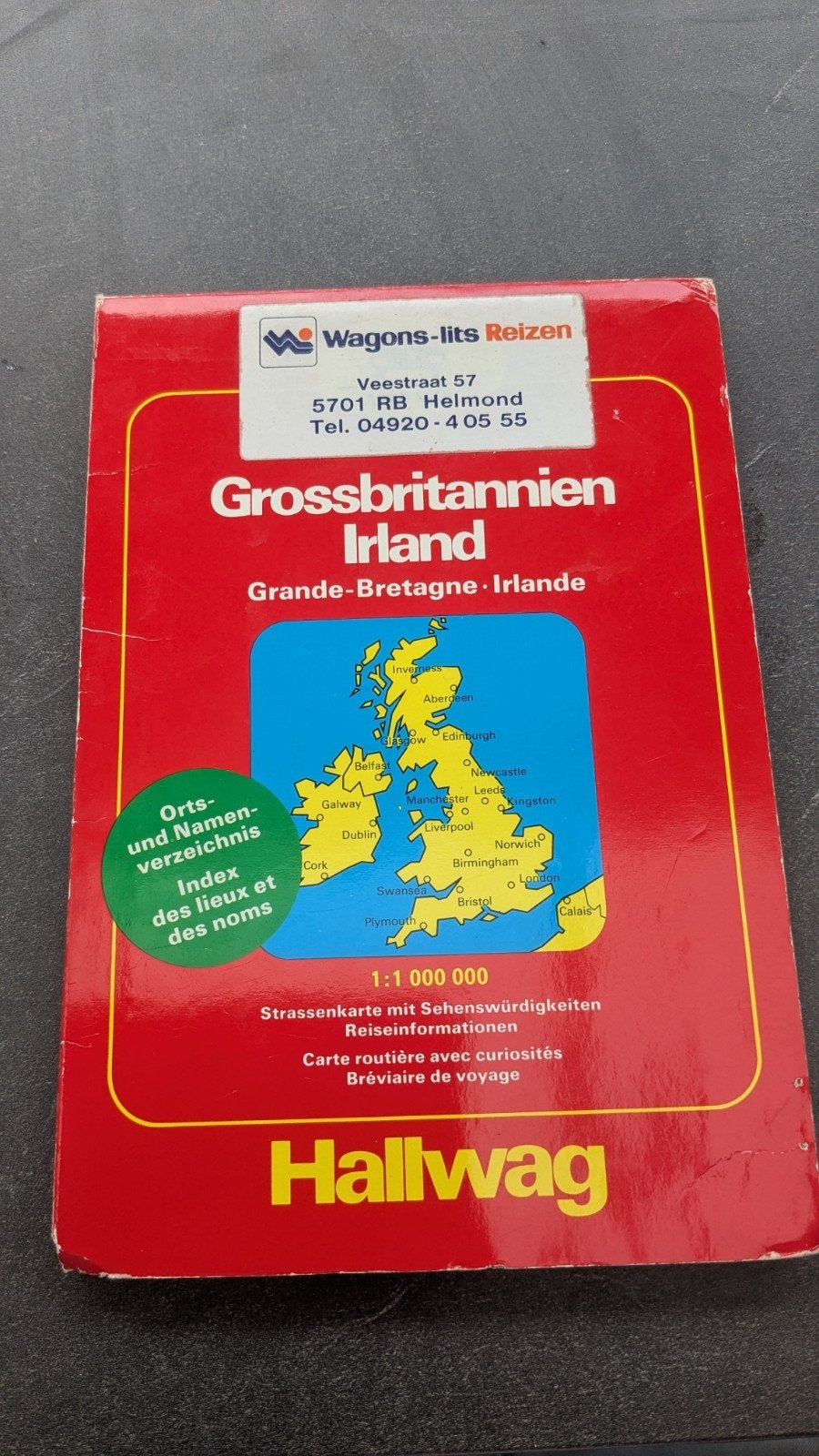 Hallwag wegenkaart Groot-Brittannië Ierland 1:1.000.000, Boeken, Europa, Ophalen of Verzenden, Hallwag, Reisgids of -boek