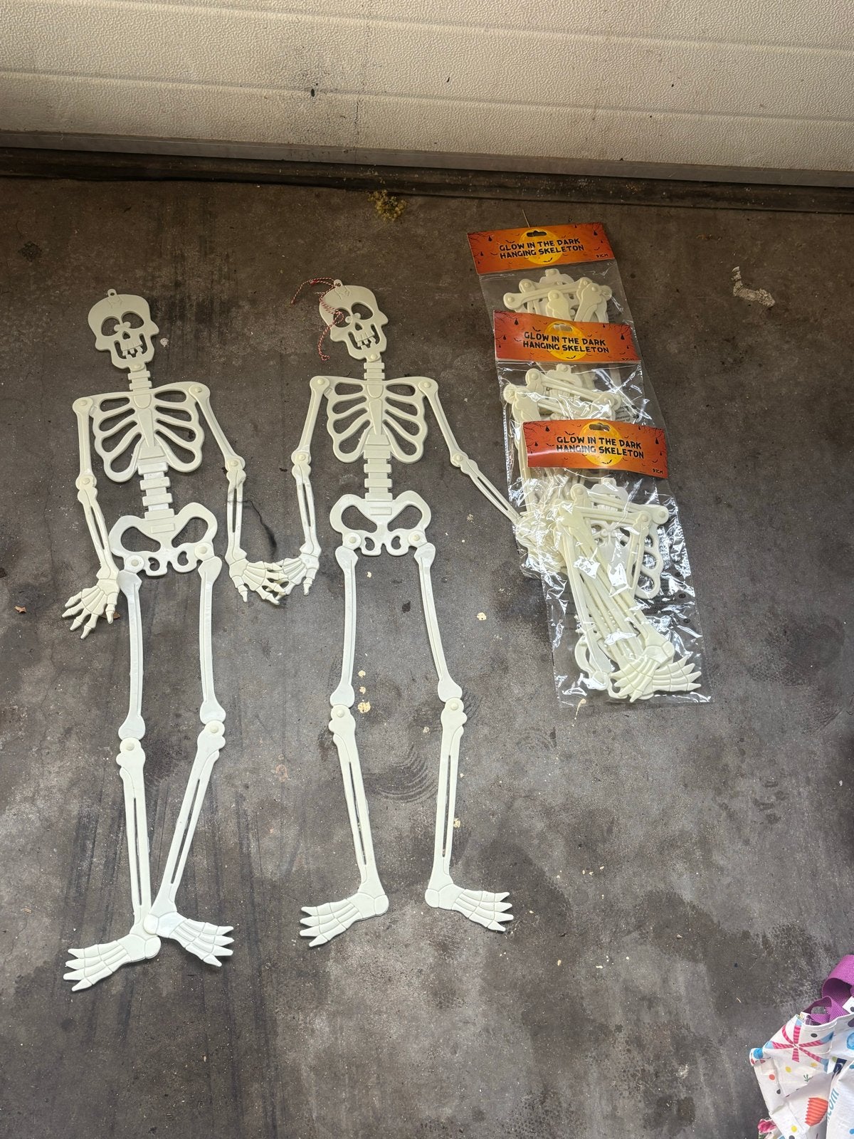 Glow in the Dark Skeletten Halloween Decoratie, Ophalen of Verzenden, Zo goed als nieuw, Versiering, Halloween of Griezel