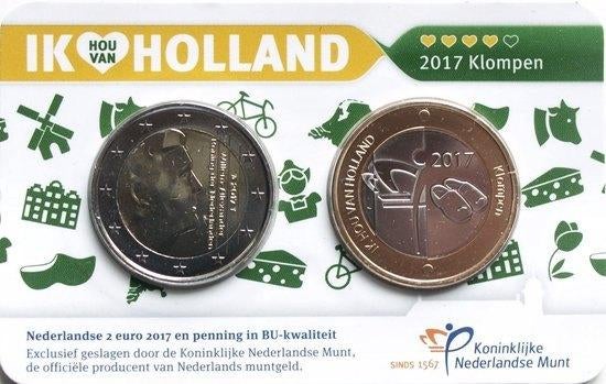 2 euro coincard KLOMPEN - 2017, Ophalen, Overige landen, 2 euro, Setje