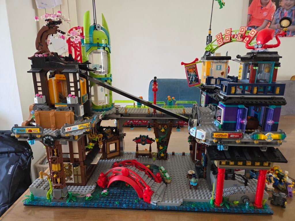 Lego Ninjago 71799 city markets - 100% Compleet, Lego, Compleet, Ophalen of Verzenden, Zo goed als nieuw