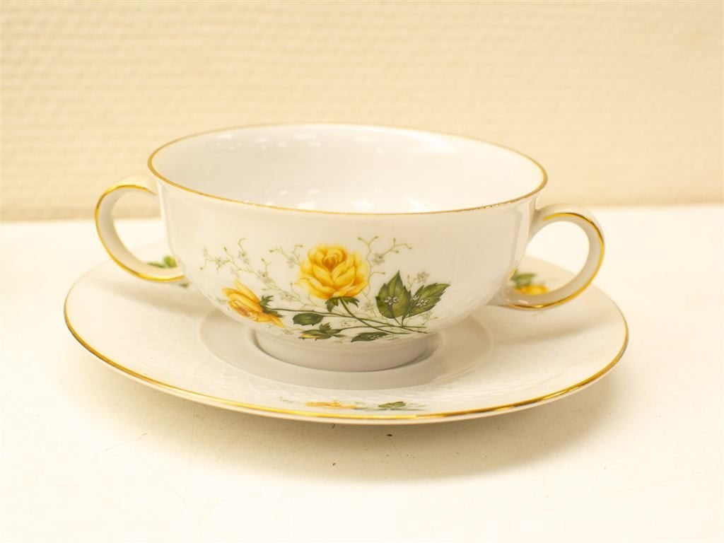 17 leftmann weiden bavaria kop en schotels 32799, Gebruikt, Ophalen of Verzenden, Bord(en), Wedgwood