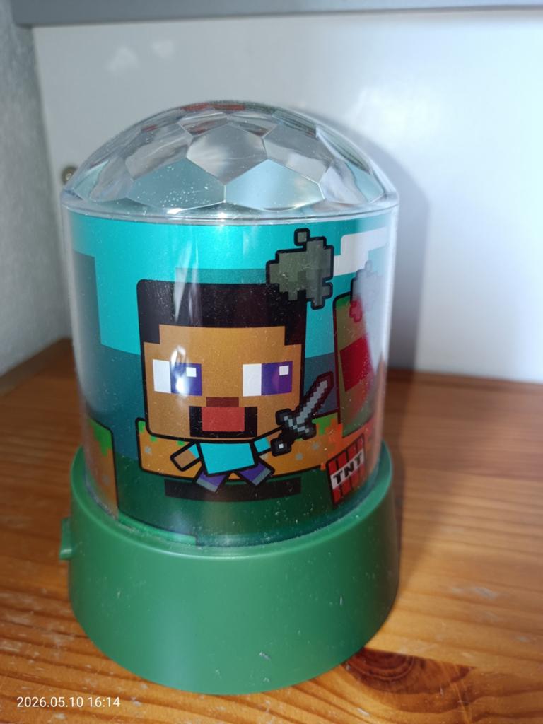 Minecraft nachtlampje, Ophalen of Verzenden, Zo goed als nieuw, Lamp