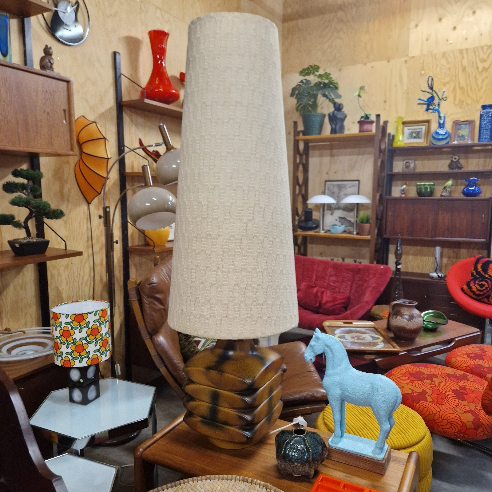 Cari Zalloni Vloerlamp Jaren 70 - Brutalist Keramiek, Ophalen of Verzenden